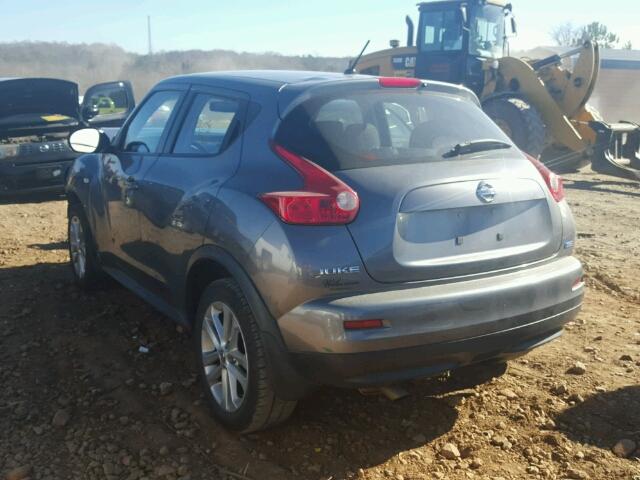 JN8AF5MR7DT225162 - 2013 NISSAN JUKE S GRAY photo 3