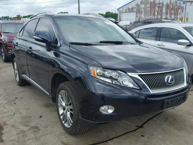 JTJBC1BA2A2031572 - 2010 LEXUS RX 450 BLUE photo 1