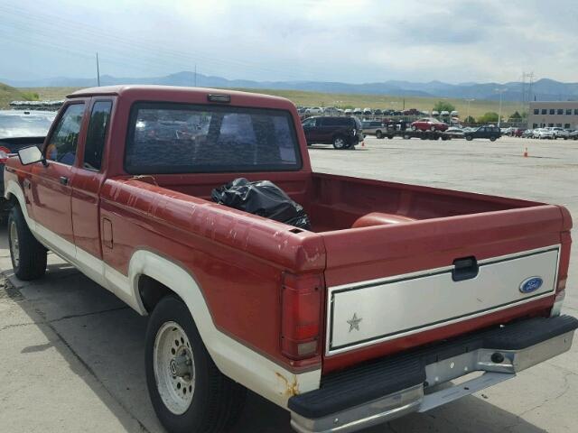 1FTCR15T6LPA36377 - 1990 FORD RANGER SUP RED photo 3