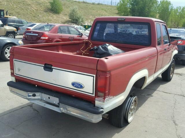 1FTCR15T6LPA36377 - 1990 FORD RANGER SUP RED photo 4