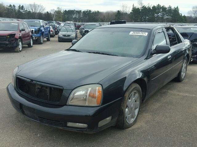 1G6KF57962U100529 - 2002 CADILLAC DEVILLE DT BLACK photo 2