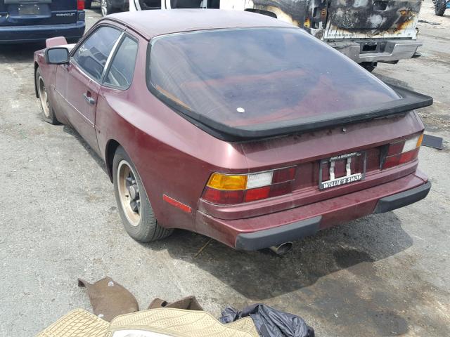 WP0AA0945EN450633 - 1984 PORSCHE 944 RED photo 3