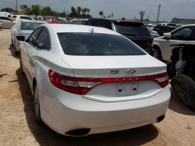 KMHFG4JG5DA232291 - 2013 HYUNDAI AZERA WHITE photo 3