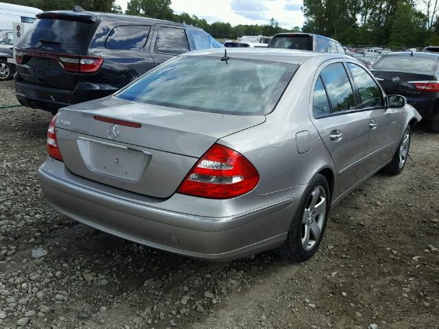 WDBUF70J26A889242 - 2006 MERCEDES-BENZ E 500 SILVER photo 4