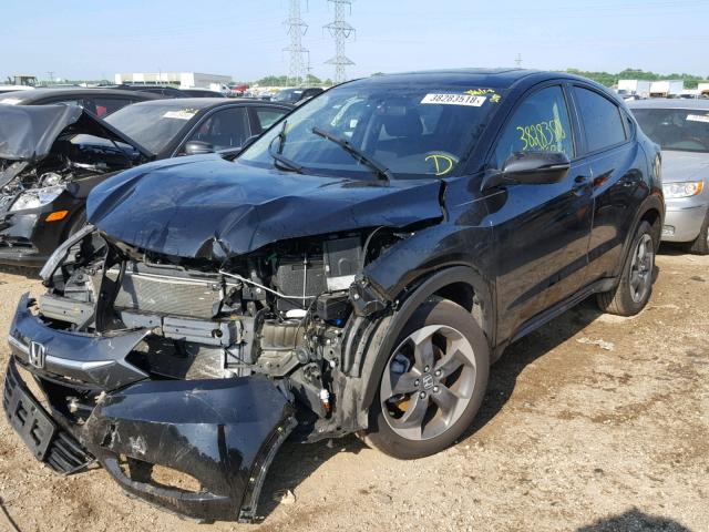 3CZRU6H55JG702496 - 2018 HONDA HR-V EX BLACK photo 2