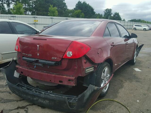 1G2ZH57N684219195 - 2008 PONTIAC G6 MAROON photo 4