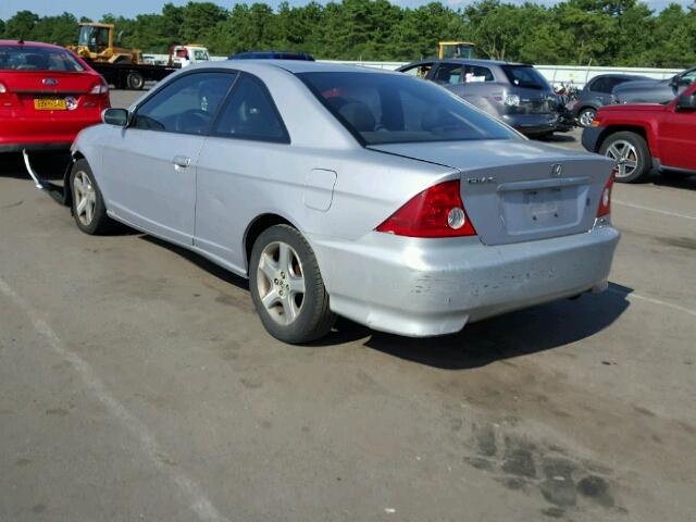 1HGEM22995L061436 - 2005 HONDA CIVIC EX SILVER photo 3