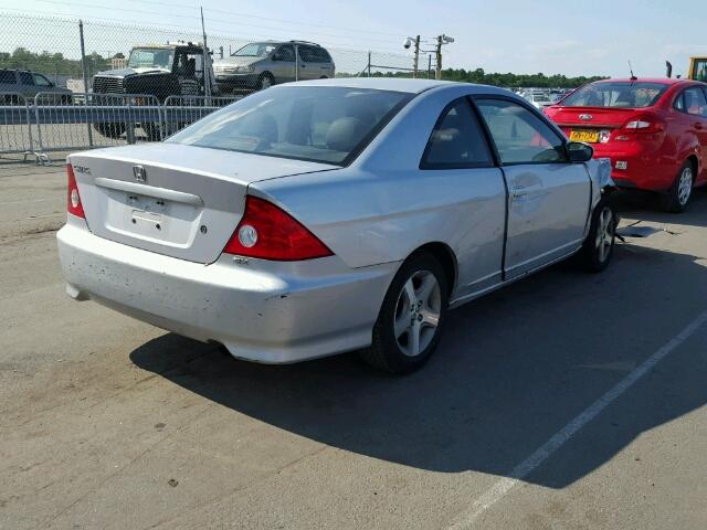 1HGEM22995L061436 - 2005 HONDA CIVIC EX SILVER photo 4