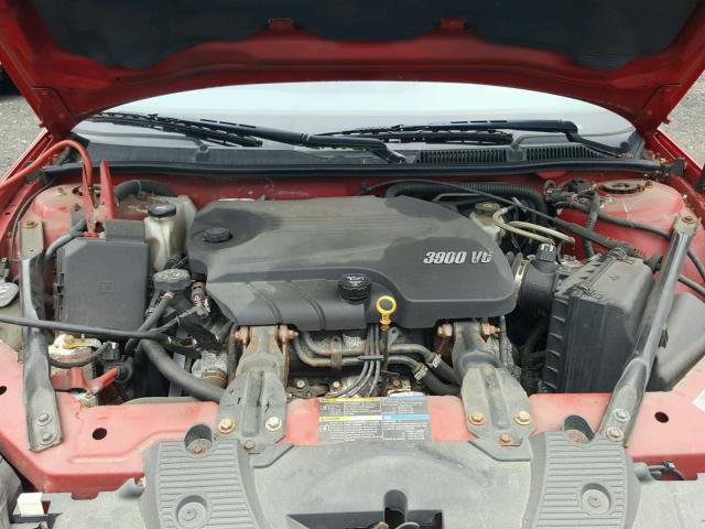 2G1WC57M391313545 - 2009 CHEVROLET IMPALA 2LT RED photo 7