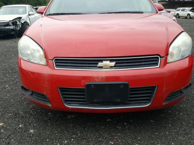 2G1WC57M391313545 - 2009 CHEVROLET IMPALA 2LT RED photo 9