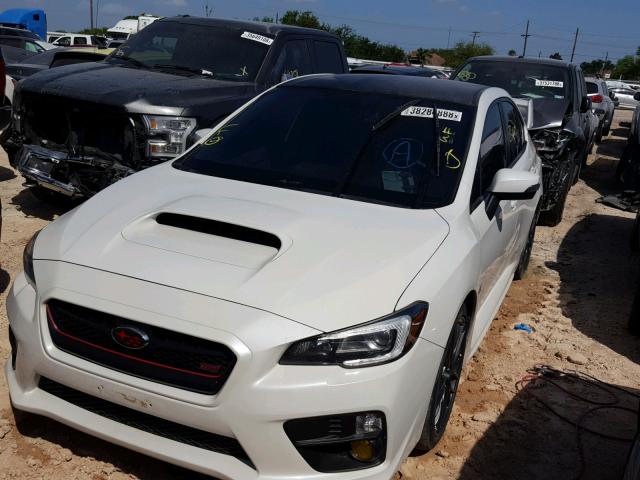 JF1VA2P61F9811079 - 2015 SUBARU WRX STI WHITE photo 2