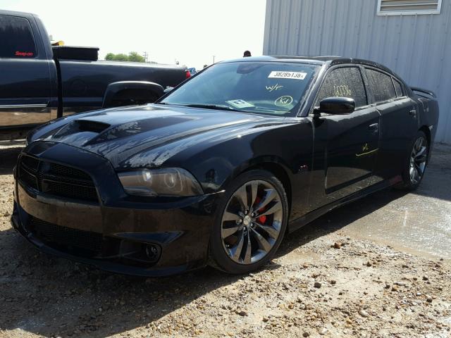 2C3CDXEJ9DH586750 - 2013 DODGE CHARGER SR BLACK photo 2