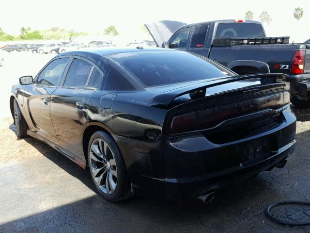 2C3CDXEJ9DH586750 - 2013 DODGE CHARGER SR BLACK photo 3