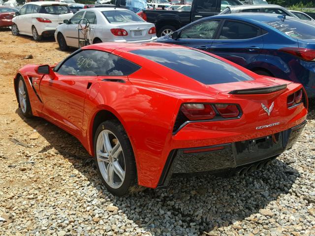 1G1YB2D76G5105096 - 2016 CHEVROLET CORVETTE S RED photo 3