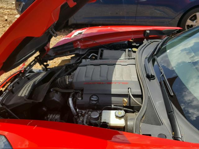 1G1YB2D76G5105096 - 2016 CHEVROLET CORVETTE S RED photo 7