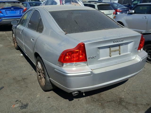 YV1RS592072612310 - 2007 VOLVO S60 2.5T SILVER photo 3