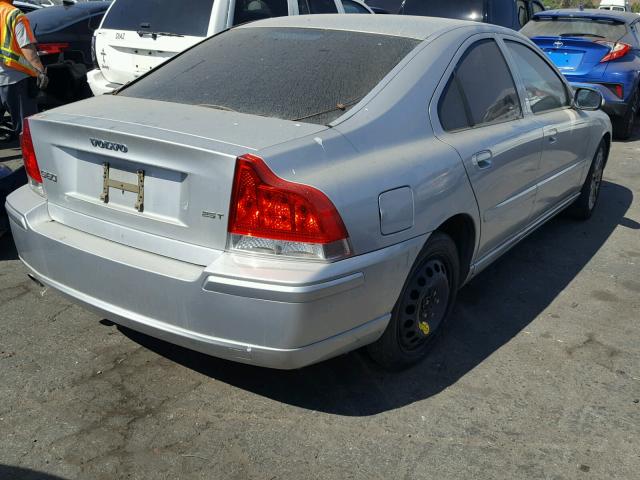 YV1RS592072612310 - 2007 VOLVO S60 2.5T SILVER photo 4