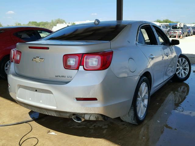 1G11H5SA5DF282745 - 2013 CHEVROLET MALIBU LTZ SILVER photo 4