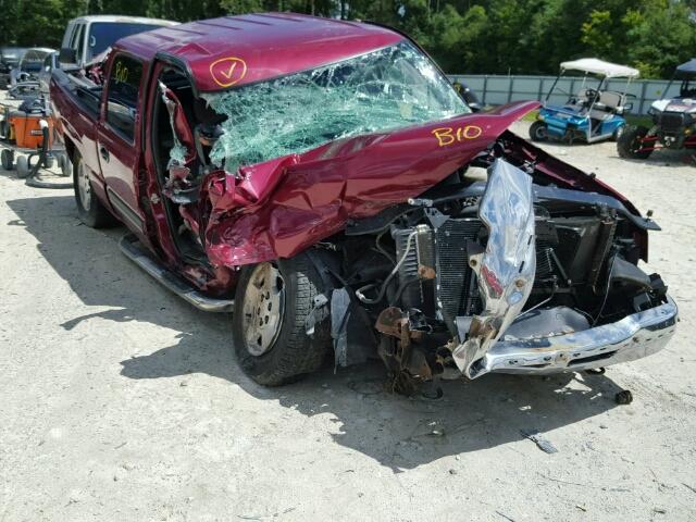 2GCEK13TX61167443 - 2006 CHEVROLET SILVERADO BURGUNDY photo 1