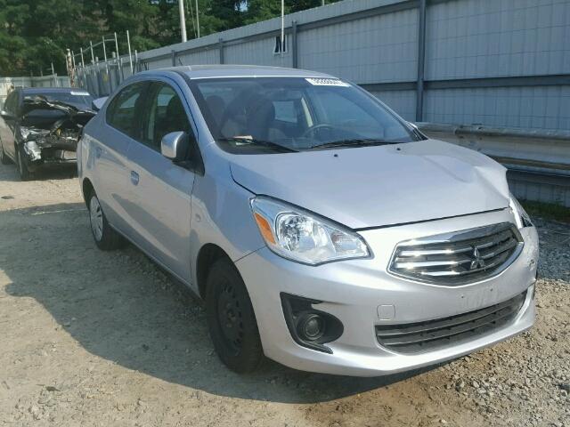 ML32F3FJ7HHF08722 - 2017 MITSUBISHI MIRAGE SILVER photo 1