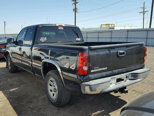 1GCEK19B76Z209041 - 2006 CHEVROLET SILVERADO BLACK photo 3