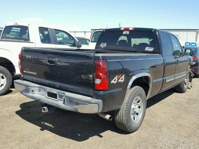 1GCEK19B76Z209041 - 2006 CHEVROLET SILVERADO BLACK photo 4