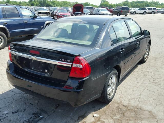 1G1ZT54865F246673 - 2005 CHEVROLET MALIBU LS BLACK photo 4