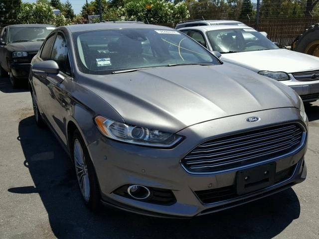 3FA6P0K98DR120240 - 2013 FORD FUSION TIT GRAY photo 1