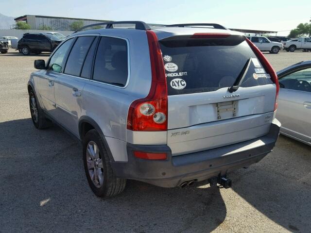 YV1CZ852X51176223 - 2005 VOLVO XC90 V8 SILVER photo 3