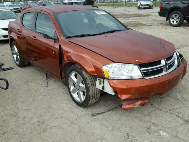 1C3CDZAB1CN272543 - 2012 DODGE AVENGER SE ORANGE photo 1