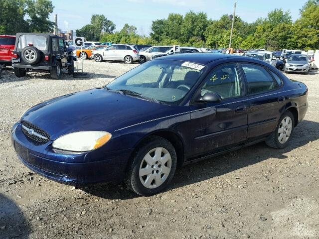 1FAFP52U91G276629 - 2001 FORD TAURUS BLUE photo 9