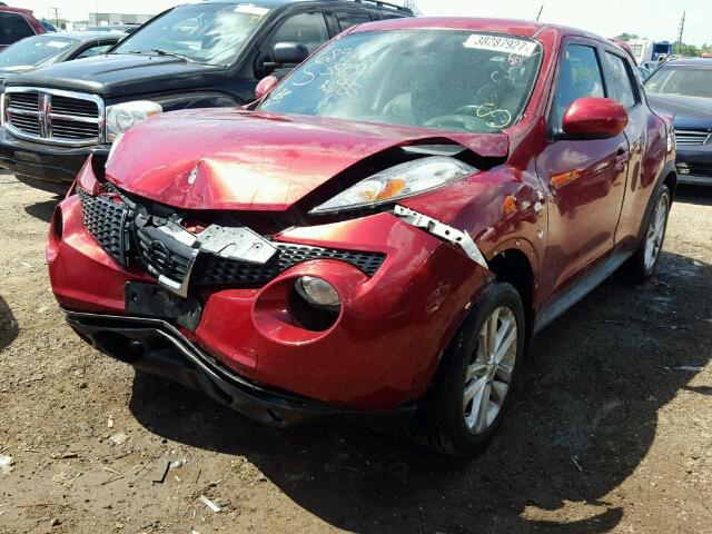 JN8AF5MV1ET357994 - 2014 NISSAN JUKE S RED photo 2