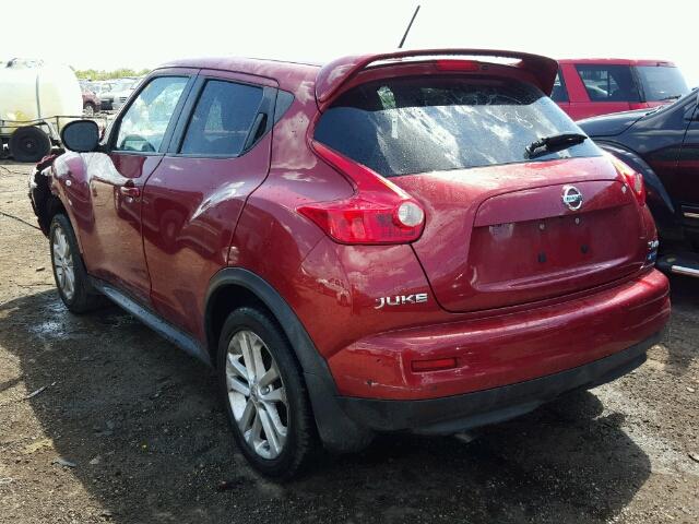 JN8AF5MV1ET357994 - 2014 NISSAN JUKE S RED photo 3