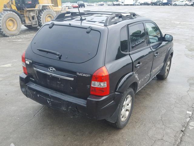 KM8JN12B39U970582 - 2009 HYUNDAI TUCSON SE BLACK photo 4