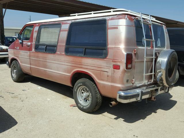 2B6HB23Y4JK160896 - 1988 DODGE RAM VAN B2 BURGUNDY photo 3