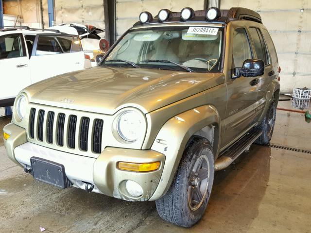 1J4GL38KX3W621108 - 2003 JEEP LIBERTY RE GREEN photo 2
