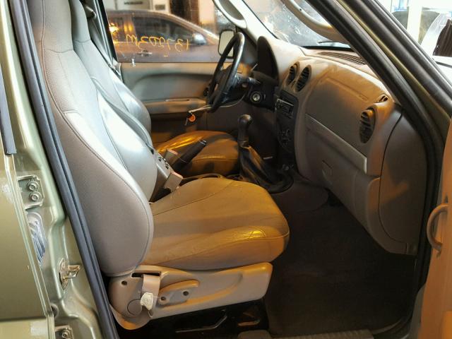 1J4GL38KX3W621108 - 2003 JEEP LIBERTY RE GREEN photo 5