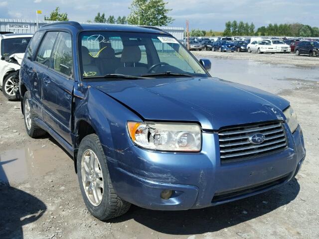 JF1SG65617H730473 - 2007 SUBARU FORESTER 2 BLUE photo 1