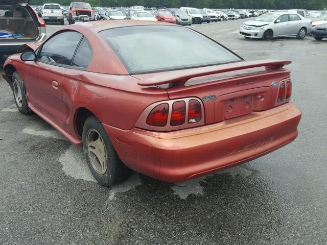 1FAFP4049WF113537 - 1998 FORD MUSTANG RED photo 3