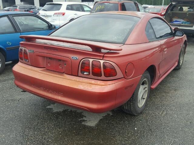 1FAFP4049WF113537 - 1998 FORD MUSTANG RED photo 4