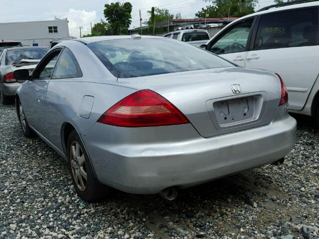 1HGCM82665A006857 - 2005 HONDA ACCORD EX SILVER photo 3