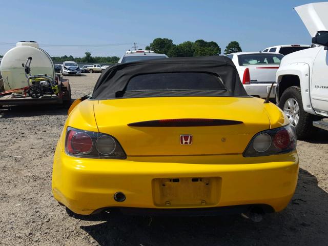 JHMAP11443T003332 - 2003 HONDA S2000 YELLOW photo 6