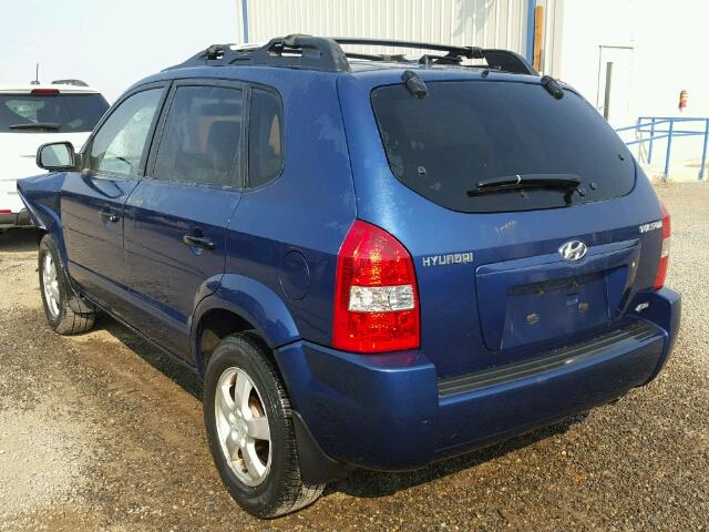 KM8JM72B35U239537 - 2005 HYUNDAI TUCSON GL BLUE photo 3