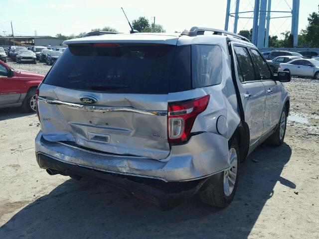 1FM5K8D85EGB87812 - 2014 FORD EXPLORER X SILVER photo 4