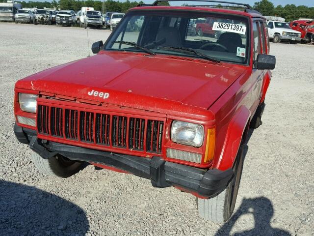 1J4FT68S3TL307413 - 1996 JEEP CHEROKEE S RED photo 2