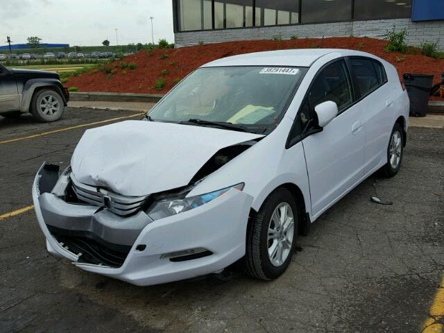 JHMZE2H70AS026687 - 2010 HONDA INSIGHT WHITE photo 2