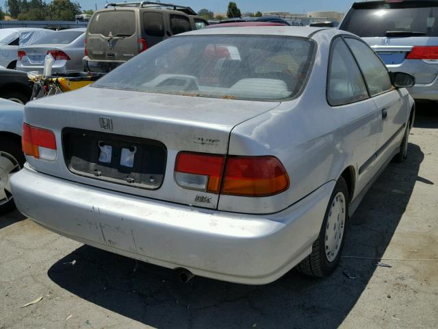 1HGEJ612XVL077021 - 1997 HONDA CIVIC DX SILVER photo 4