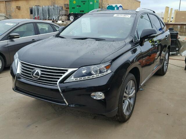 2T2ZK1BA8FC206948 - 2015 LEXUS RX 350 BLACK photo 2