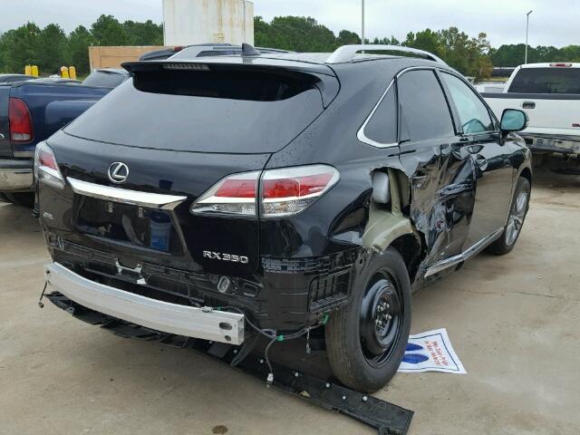 2T2ZK1BA8FC206948 - 2015 LEXUS RX 350 BLACK photo 4