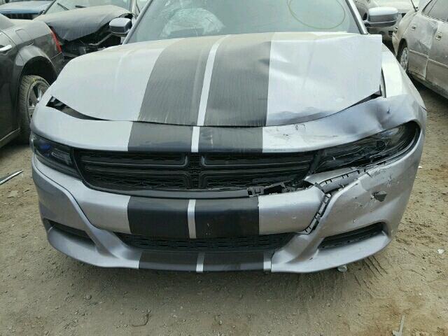 2C3CDXHG5FH878656 - 2015 DODGE CHARGER SX GRAY photo 7